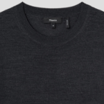 Theory Men Regal Wool Crew Neck Sweater - Pestle Melange