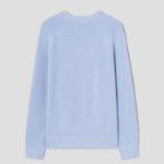 Theory Men Montana Wool Crew Neck Sweater - Sky Light Melange