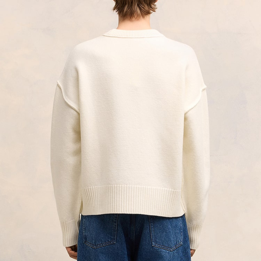 ami Intarsia Adc Sweater – Off White