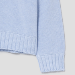 Theory Men Montana Wool Crew Neck Sweater - Sky Light Melange