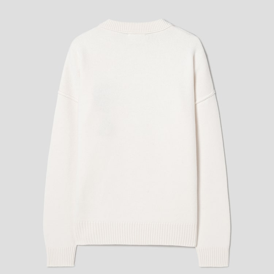 ami Intarsia Adc Sweater – Off White