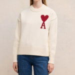 ami Intarsia Adc Sweater – Off White