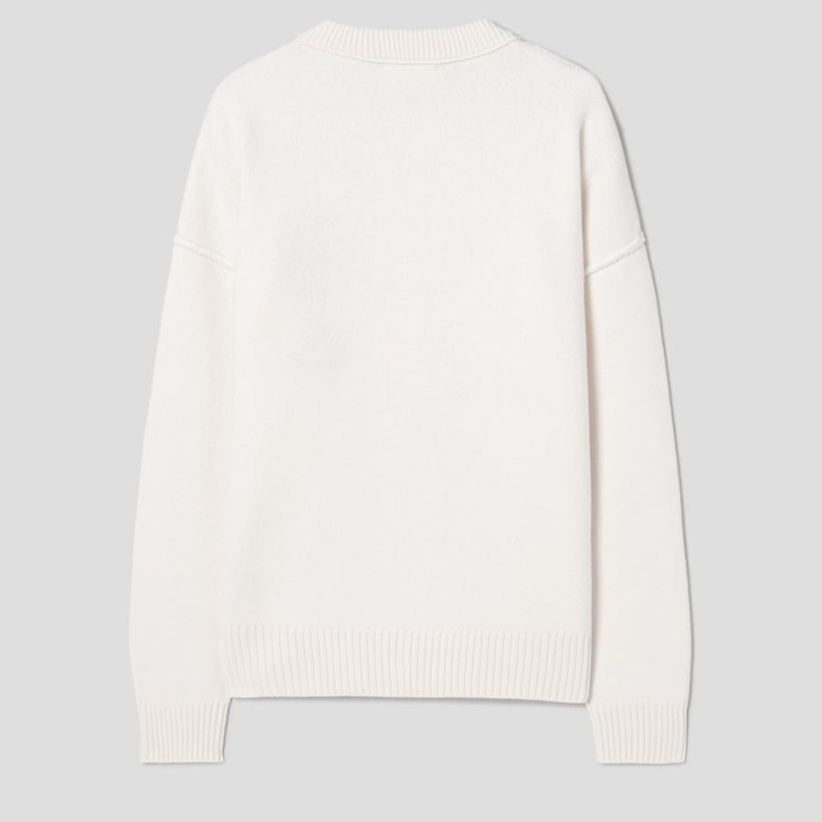 ami Intarsia Adc Sweater – Off White