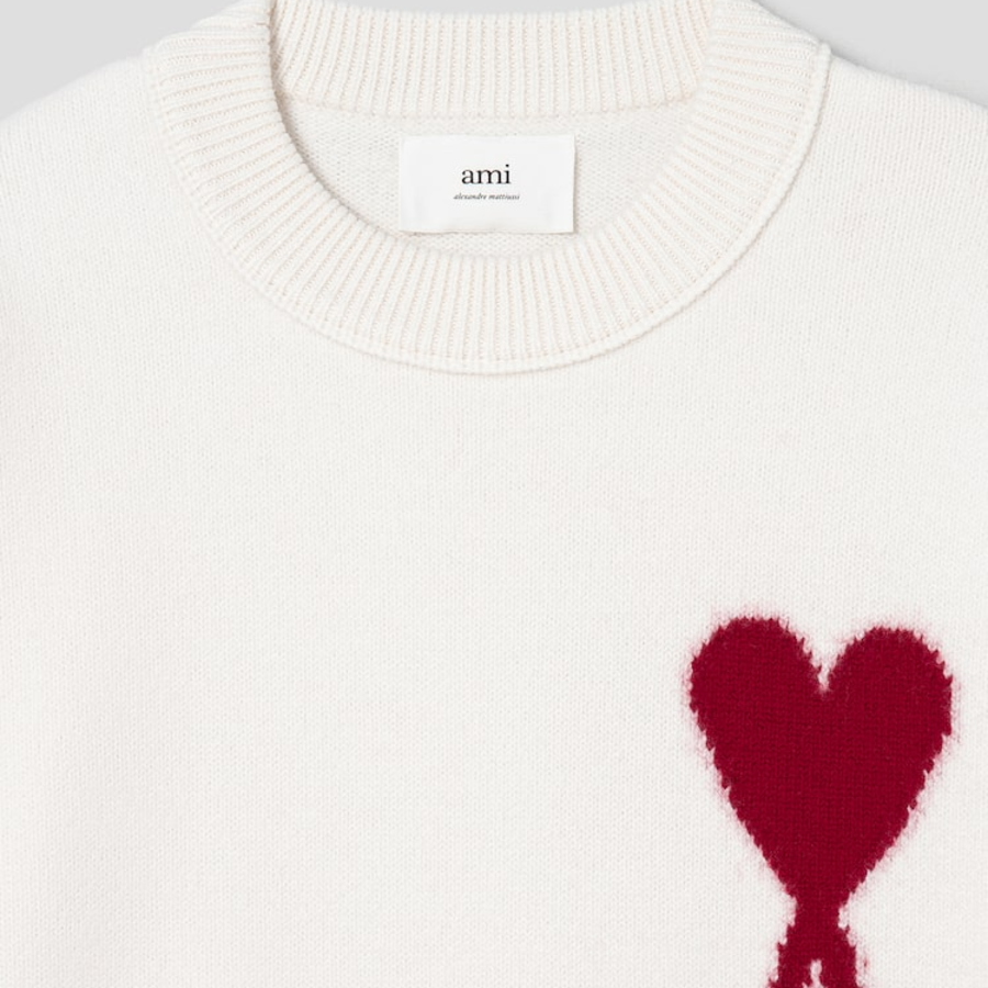 ami Intarsia Adc Sweater – Off White