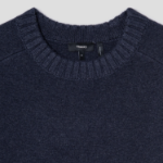 Theory Men Montana Wool Crew Neck Sweater - Baltic Melange