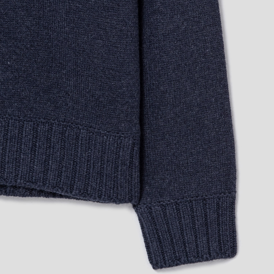 Theory Men Montana Wool Crew Neck Sweater - Baltic Melange