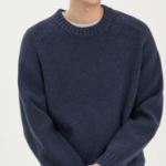 Theory Men Montana Wool Crew Neck Sweater - Baltic Melange