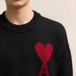 ami Intarsia Adc Sweater – Black