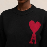 ami Intarsia Adc Sweater – Black