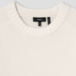 Theory Men Montana Wool Crew Neck Sweater - Winter White