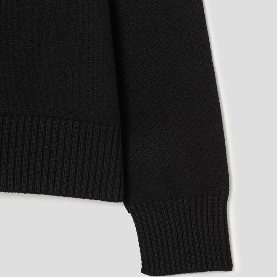 ami Intarsia Adc Sweater – Black
