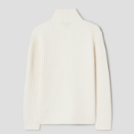 Theory Men Merino Tomas Full Zip Cardigan - White Ivory