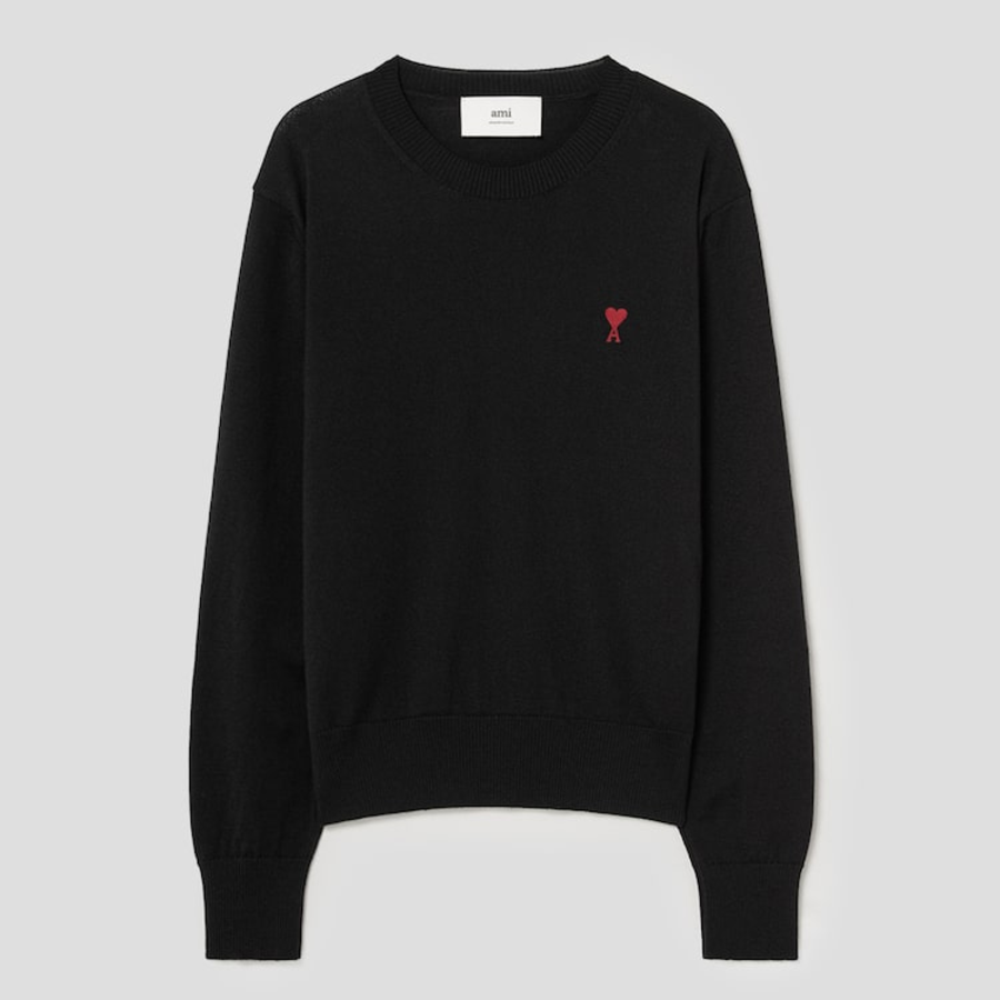 ami [Exclusive] Small ADC Sweater – Black