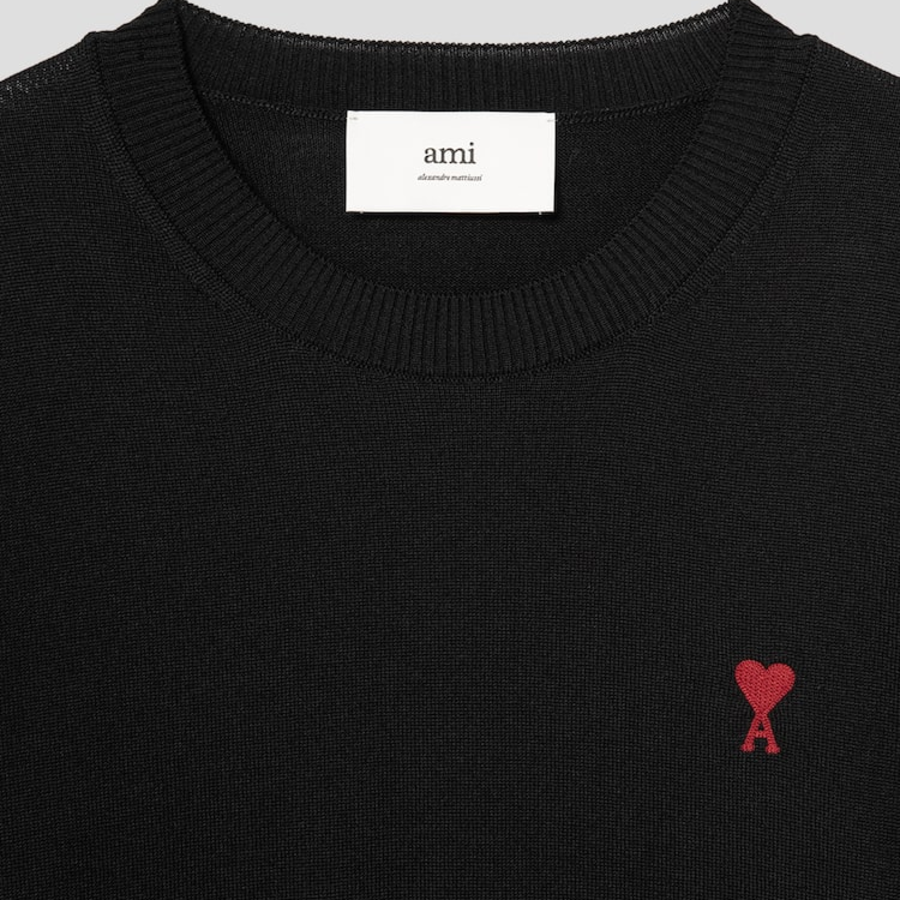 ami [Exclusive] Small ADC Sweater – Black