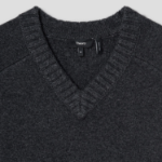 Theory Men Montana Wool V Neck Sweater - Pestle Melange