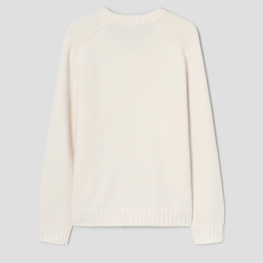 Theory Men Montana Wool V Neck Sweater - Winter White