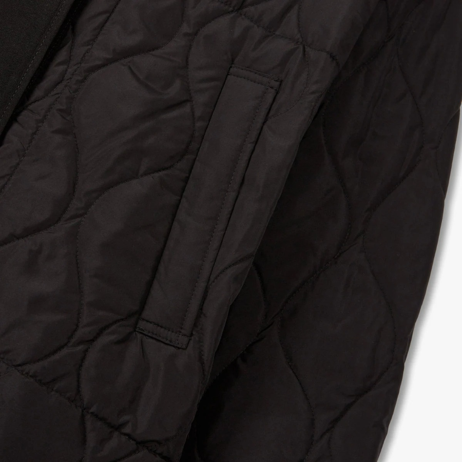 JAJU Loose Fit Light Padding Jacket – Black