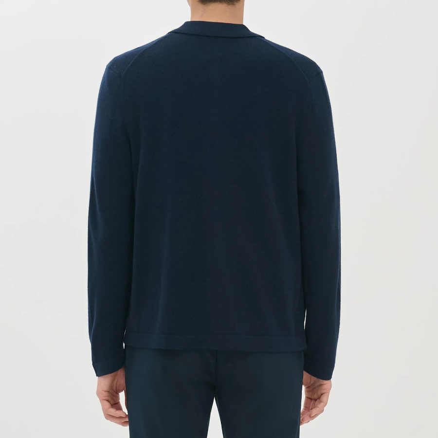 Theory Men Cashmere Collared Cardigan - Baltic