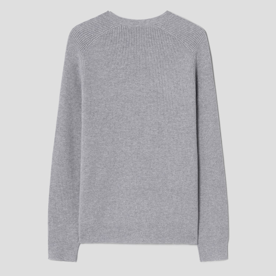 Theory Men Cashmere Crew Neck Thermal - Vapor Melange