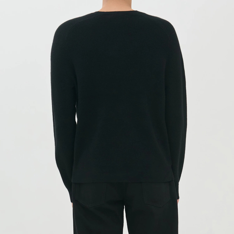 Theory Men Cashmere Crew Neck Thermal - Black