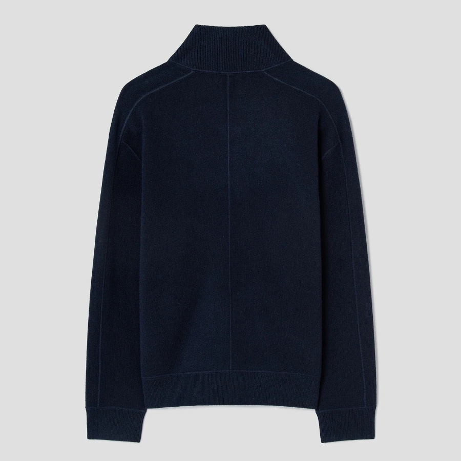 Theory Men Montana Wool Alcos Bomber Jacket - Darkest Navy
