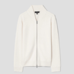 Theory Men Montana Wool Alcos Bomber Jacket - Winter White