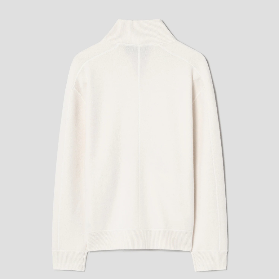 Theory Men Montana Wool Alcos Bomber Jacket - Winter White