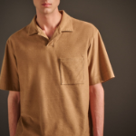 Theory Men Soft Terry Polo Tee - Dark Chino