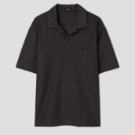 Theory Men Soft Terry Polo Tee - Warm Carbon