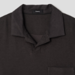 Theory Men Soft Terry Polo Tee - Warm Carbon