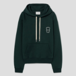 ami (Unisex) WS Patch Hoodie – Dark Green