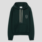 ami (Unisex) WS Patch Hoodie – Dark Green