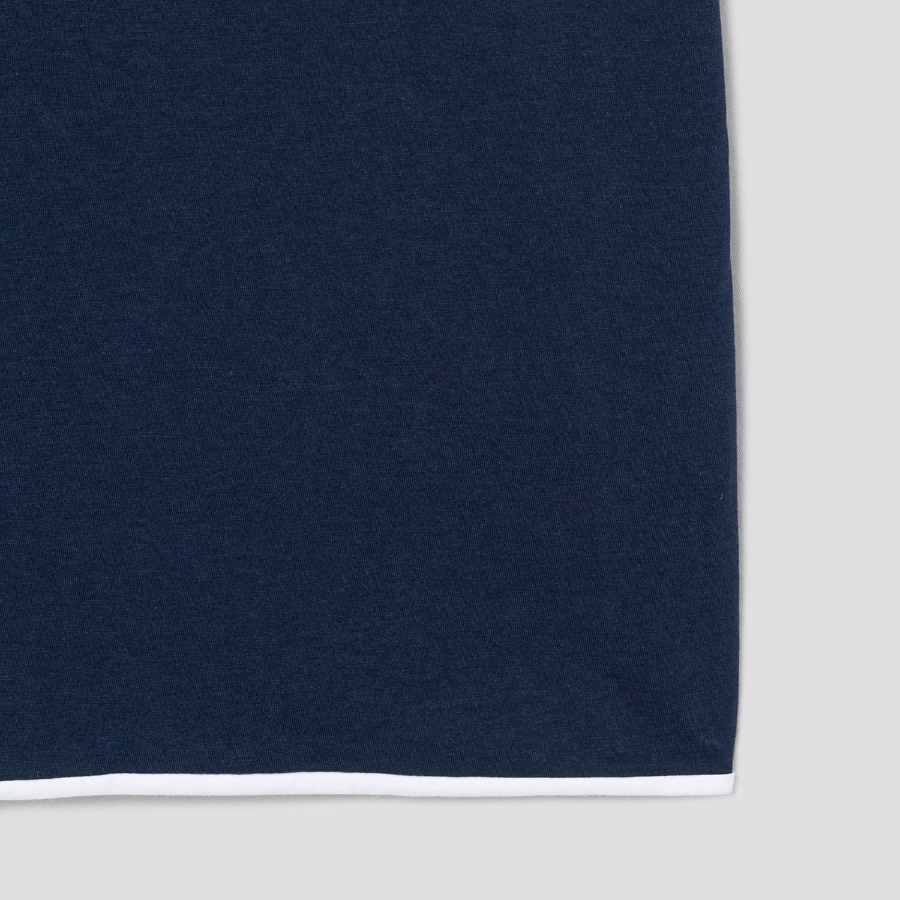 Theory Men Foundation Jersey Double Layered Tee - Baltic/White