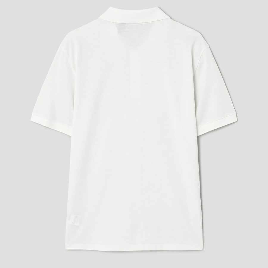 Theory Men Cotton Pique Precise Polo Tee - Ivory
