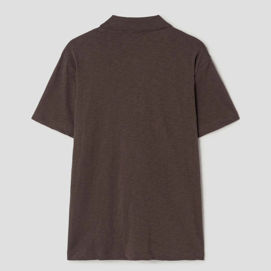 Theory Men Cosmos Bron Polo Tee - Dark Mocha