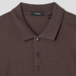 Theory Men Cosmos Bron Polo Tee - Dark Mocha