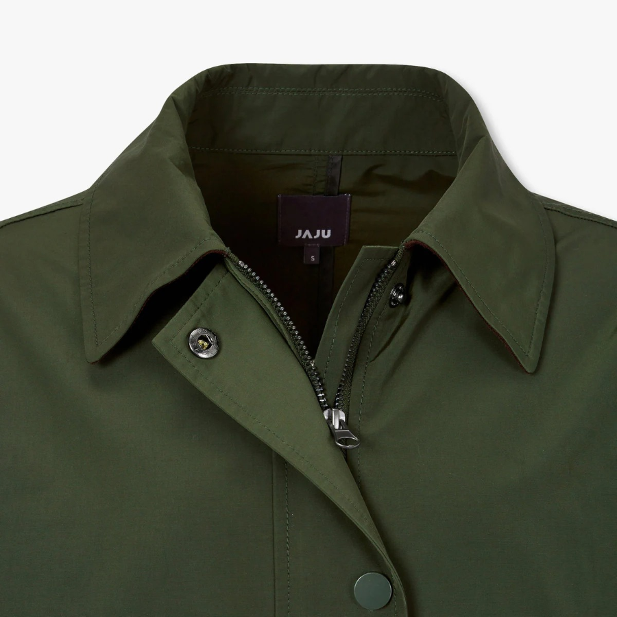 JAJU Pocket Half Jumper – Khaki