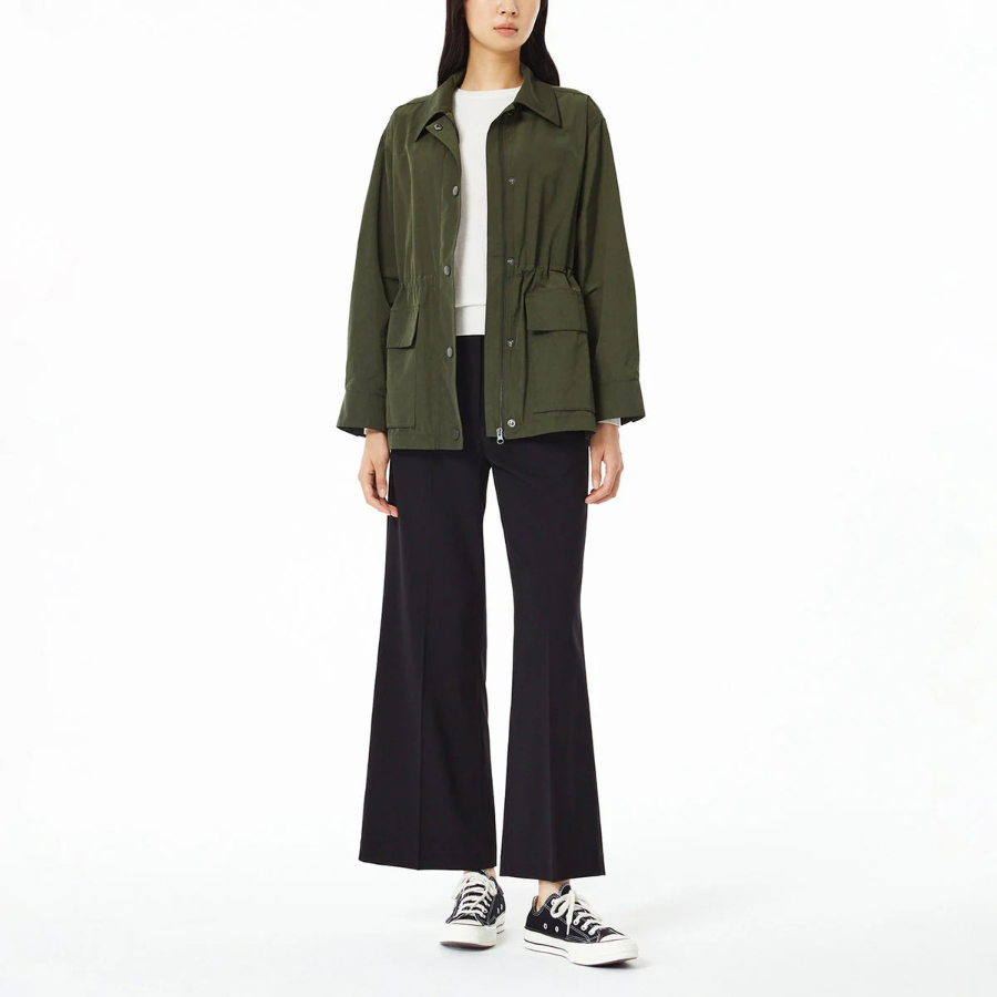 JAJU Pocket Half Jumper – Khaki