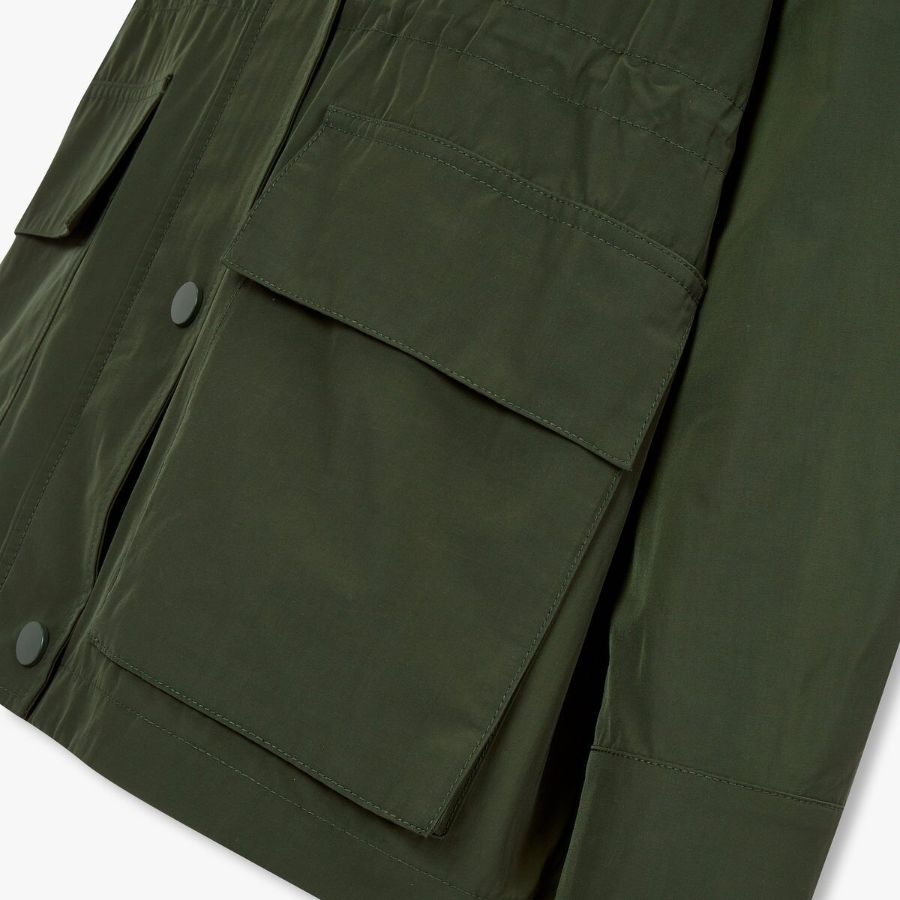 JAJU Pocket Half Jumper – Khaki