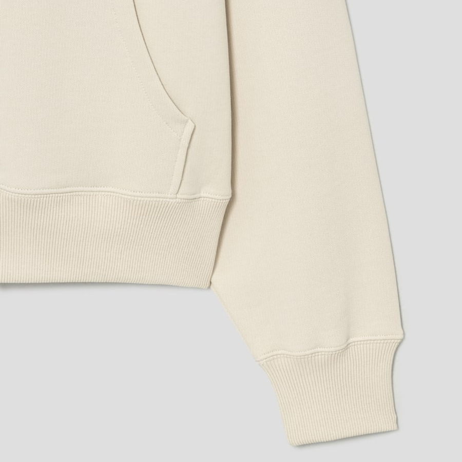 ami (Unisex) WS Patch Hoodie – Ecru