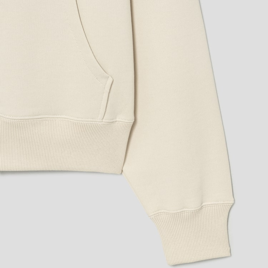 ami (Unisex) WS Patch Hoodie – Ecru