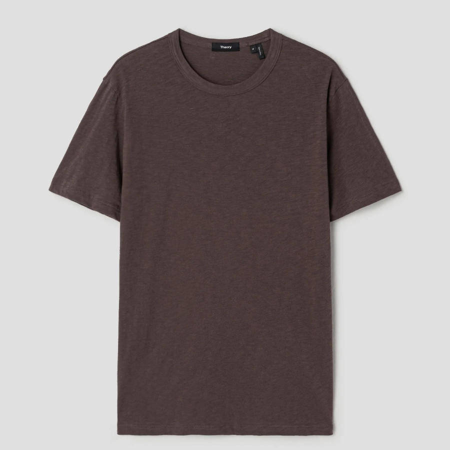 Theory Men Cosmos Essential Tee - Dark Mocha
