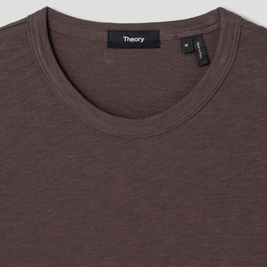 Theory Men Cosmos Essential Tee - Dark Mocha