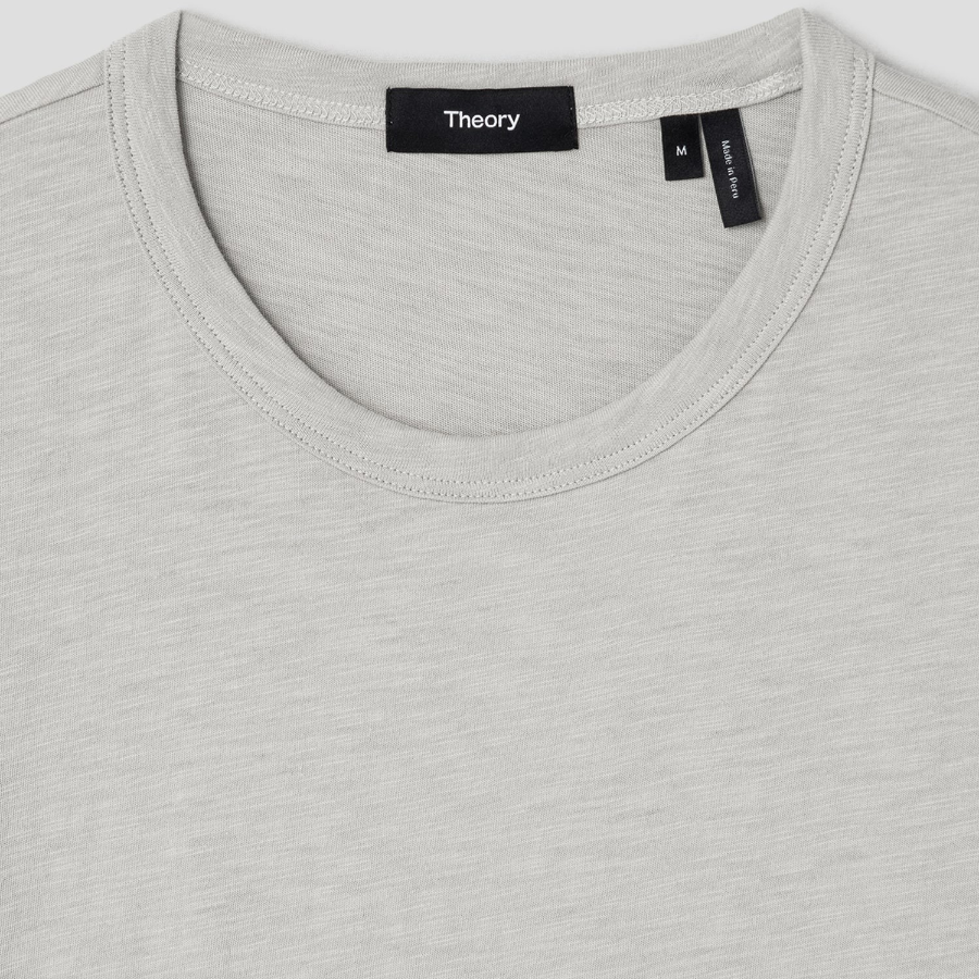 Theory Men Cosmos Essential Tee - Light Greenstone