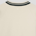 ami (Unisex) Ws Patch Knit Jumper – Off-White