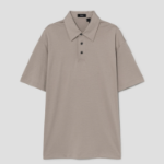 Theory Men Clinton Knit Relaxed Polo Tee - Earl Grey