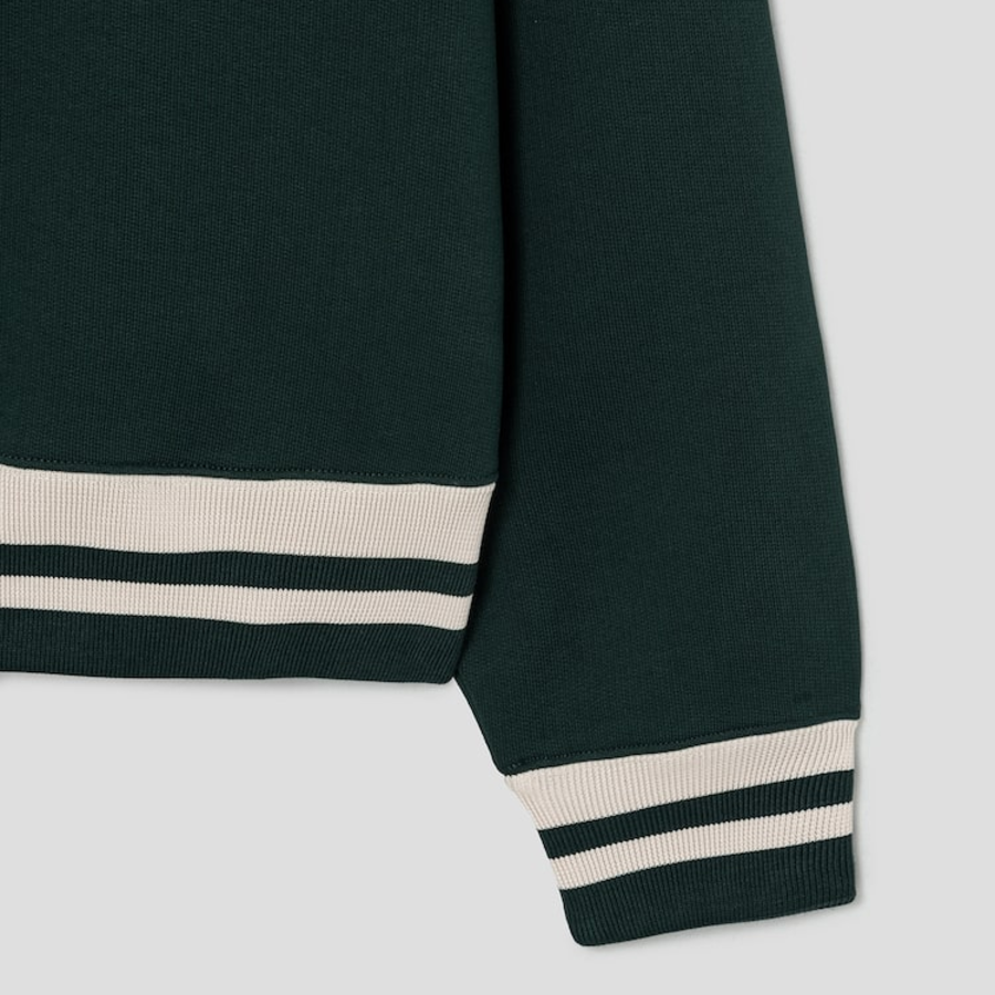 ami (Unisex) Ws Patch Knit Jumper – Vert Foncé
