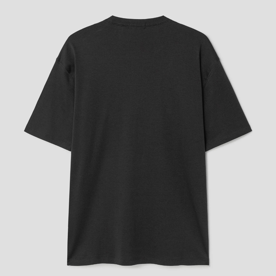 Theory Men Clinton Knit Relaxed Tee - Dark Charcoal