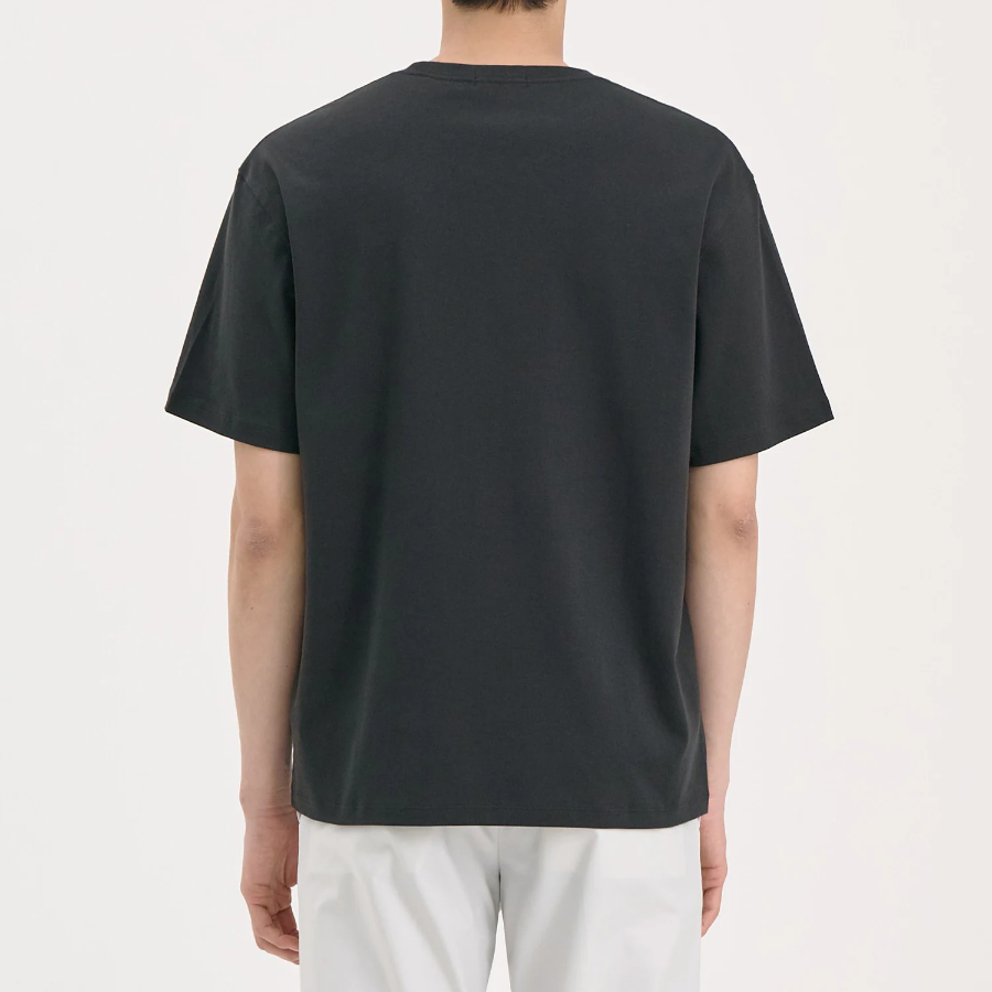 Theory Men Clinton Knit Relaxed Tee - Dark Charcoal