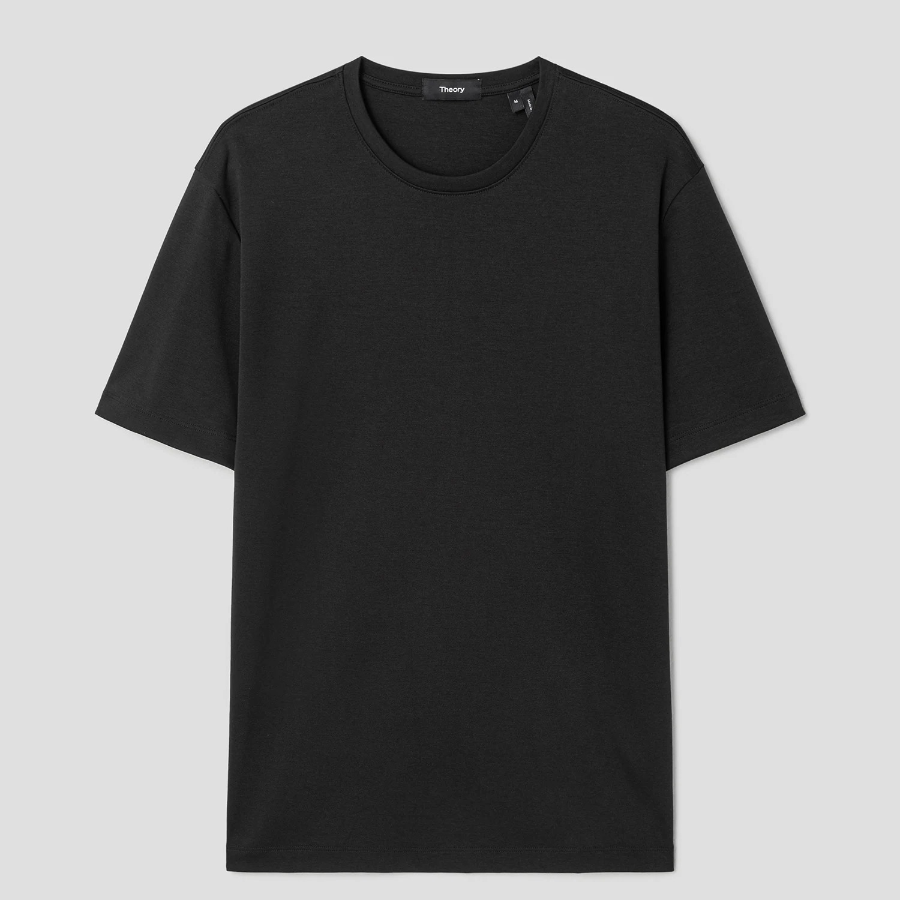 Theory Men Clinton Knit Dorian Tee - Black